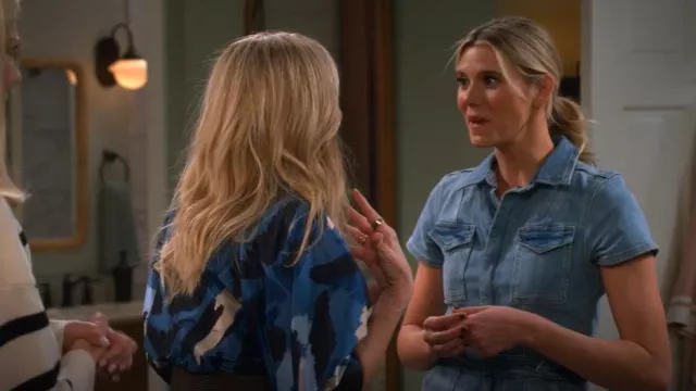 Good American Fit for Success Bootcut Jumpsuit worn by Josie (Hannah Pilkes) as seen in Leanne (S01E06)
