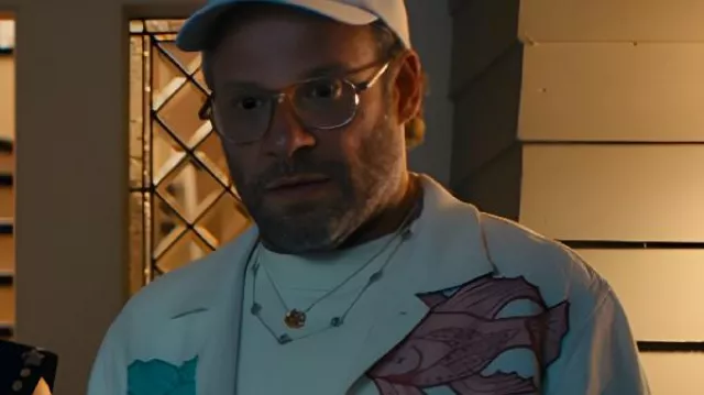 Esta camisa con estampado de peces usada por Will (Seth Rogen) en Platonic (S02E02)