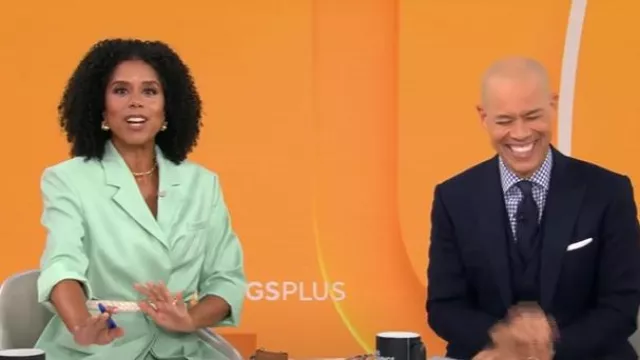 Boss Jaleda Tailored Blazer worn by Adriana Diaz as seen in CBS Mornings on July 31, 2025