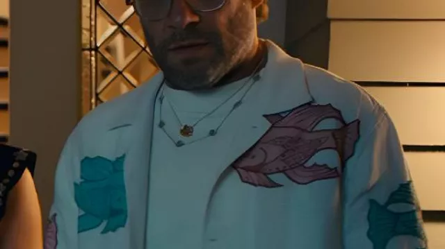 Seth Rogen Fish Printed Shirt worn by Will (Seth Rogen) in Platonic (S02E04)