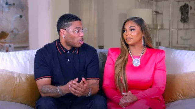 Polo de jacquard con logo de seguimiento de Gucci usado por Nelly como se ve en Nelly & Ashanti: We Belong Together (S01E02)