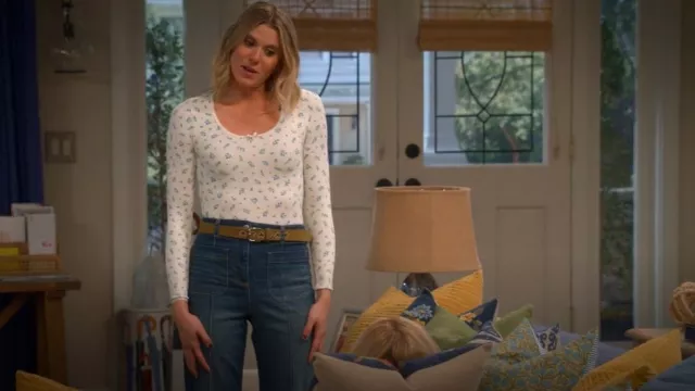 Planet Heart Ditsy Seamless Long Sleeve worn by Josie (Hannah Pilkes) as seen in Leanne (S01E09)