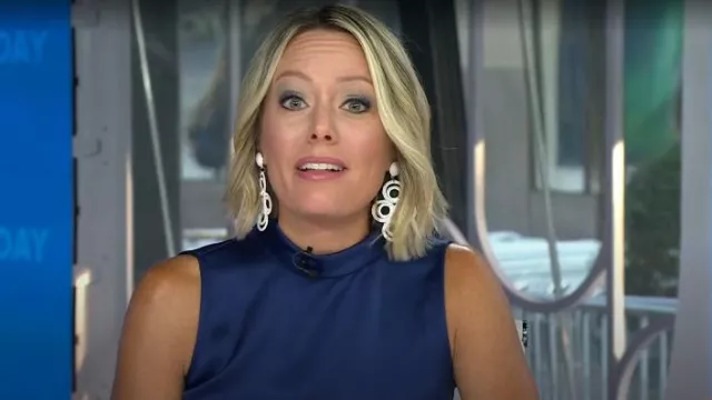 Lisi Lerch Chloe Rabia Drop Boucle d’oreille portée par Dylan Dreyer comme on le voit dans Today le 7 août 2025
