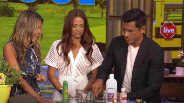Mini robe Hutch Biltmore portée par Tania Elliott comme on le voit en LIVE avec Kelly et Mark le 7 août 2025