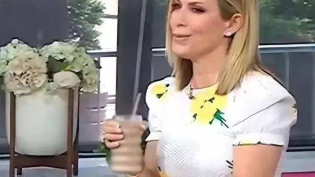 The Today Show Jill Martin Floral Polka Dot Dress