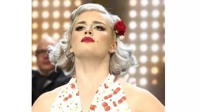 This Red Cherry Romper worn by Toni Storm in All Elite Wrestling: Dynamite 2025