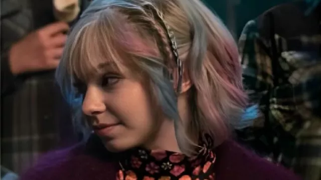 This Fur Jacket worn by Enid Sinclair (Emma Myers) in Wednesday (S02E03)