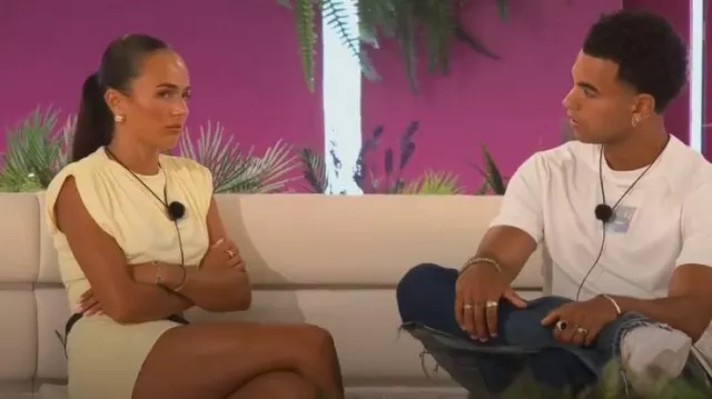 Vestido de Mars the Label Sandra usado por Lauren Wood como se ve en Love Island (S12E37)