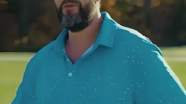 Happy Gilmore Adam Sandler Blue Polo Shirt