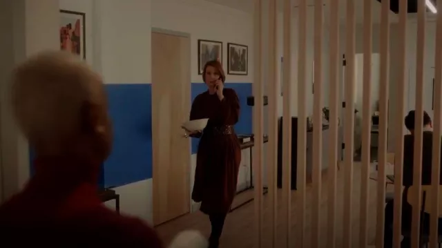 Robe Renata Brenha Entre Rios portée par Miranda Hobbes (Cynthia Nixon) comme on le voit dans And Just Like That... (S03E11)