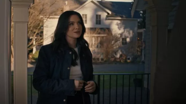 Nili Lotan Helah Quilted Parka worn by Cora (Katie Stevens) as seen in Providence Falls (S01E01)