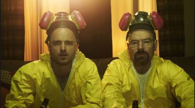 The Gas Mask Walter White And Jesse Pinkman In The Breaking Bad Spotern