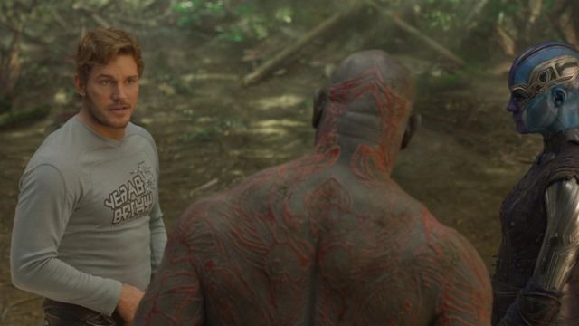 The t-shirt Star Lord (Chris Pratt) in Guardians of the galaxy Volume 2