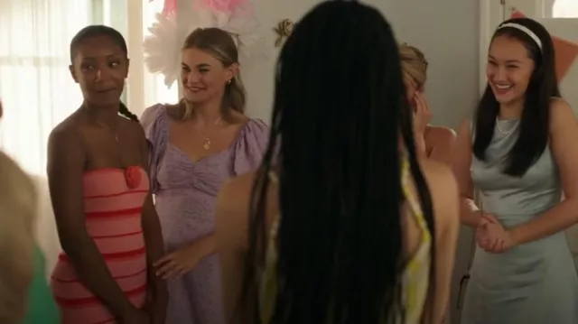 English Factory Floral Print Back Bow Tie Maxi Dress worn by Gigi (Lilah Pate) as seen in The Summer I Turned Pretty (S03E06)