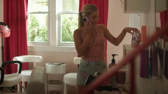 Reformation Bowie Knit Top worn by Taylor Jewel (Rain Spencer) as seen in The Summer I Turned Pretty (S03E06)