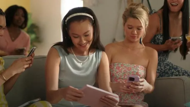 LoveShackFancy Rhoswen Dress worn by Taylor Jewel (Rain Spencer) as seen in The Summer I Turned Pretty (S03E06)