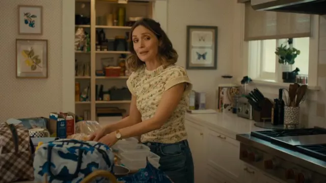 H&M High Rise Barrel Jeans worn by Sylvia (Rose Byrne) as seen in Platonic (S02E03)
