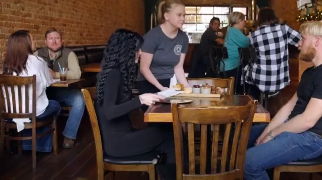 Norma Kamali Long Sleeve Turtle Jumpsuit worn by Moriah Plath as seen in Welcome to Plathville (S07E02)