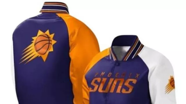 Veste universitaire Phoenix Suns Full-Snap Raglan Purple portée par Steve Nash dans la vidéo YouTube Book knows the meme ???? #shorts | Soleils de Phoenix | Devin Booker | Kevin Durant