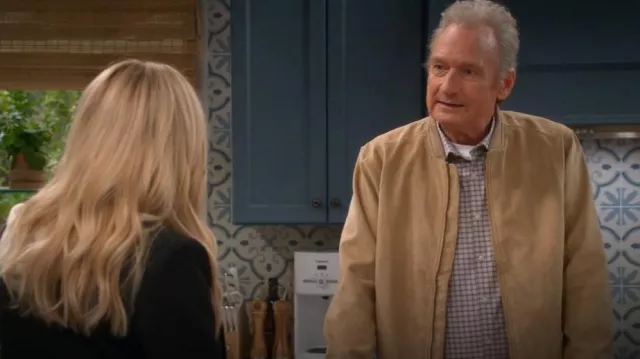 Old Navy Faux-Suede Bomber Jacket worn by Bill (Ryan Stiles) as seen in Leanne (S01E14)
