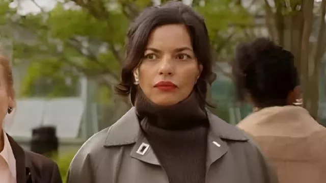 Ce manteau en cuir porté par Seema Patel (Sarita Choudhury) dans And Just Like That... (S03E12)