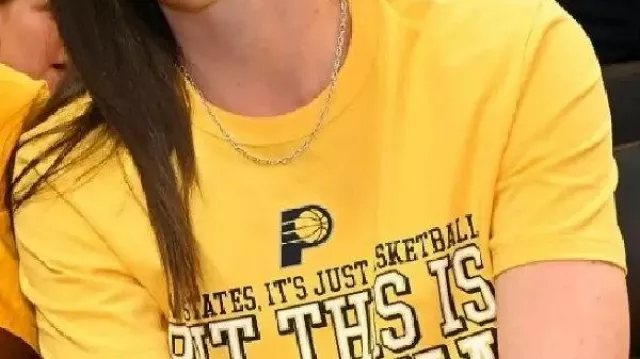 But This Is Indiana Yellow T-Shirt worn by Caitlin Clark in NBA Finals