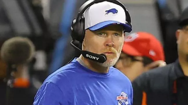 Sean McDermott Camiseta de los Buffalo Bills con micrófono en Sean McDermott durante el primer juego como entrenador en jefe de los Buffalo Bills | Películas de la NFL | Efectos de sonido