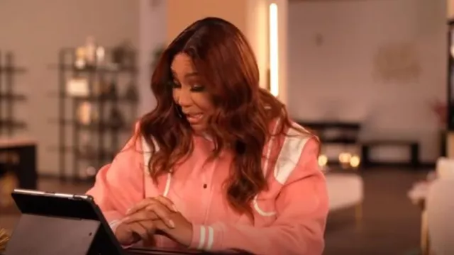 Veste Milano Di Rouge Gamble II portée par Tamar Braxton comme on le voit dans Caught in the Act : Double Life (S01E04)