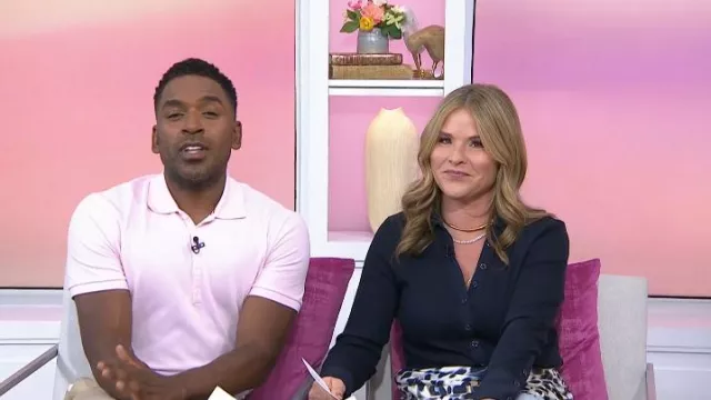 Veronica Beard Scottie Top worn by Jenna Bush Hager as seen in Today with Jenna & Friends on August 18, 2025