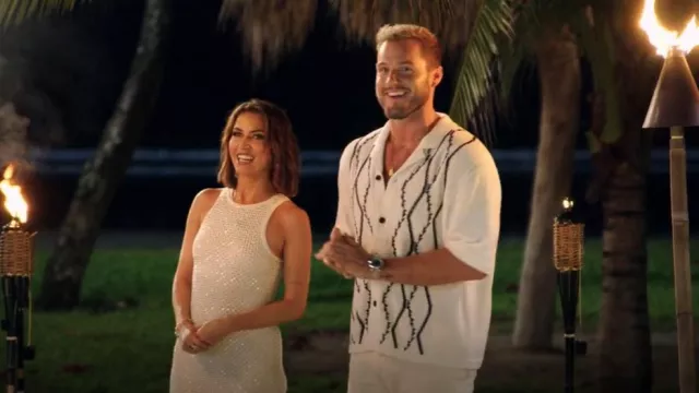 Autoportrait en maille strass Maxi Dress portée par Kaitlyn Bristowe comme on le voit dans Are You My First ? (S01E01)