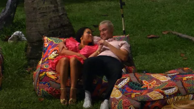 Larroude Valerie Knotted Platform Sandals worn by Katya as seen in Are You My First? (S01E03)