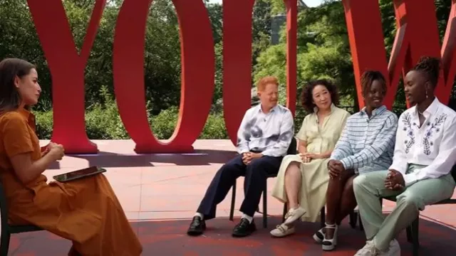 Gant Gommino Chaussures de conduite portées par Sandra Oh comme on le voit dans Today le 19 août 2025