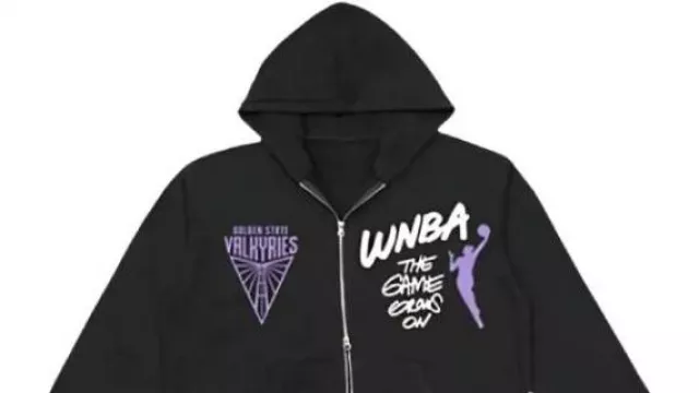 Sudadera con capucha Round21 Black Golden State Valkyries usada por Jasmine Maietta en WNBA x Round21 Colección: Caitlin Clark Freshie Fleece