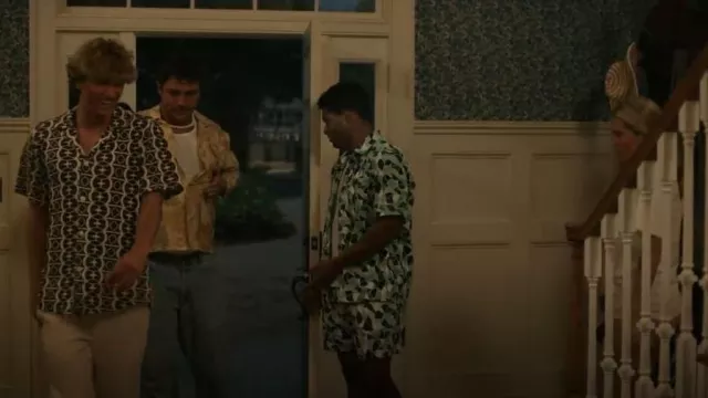 Todd Snyder Kaleidoscope Short Sleeve Shirt worn by Macoy Stewart as seen in The Summer I Turned Pretty (S03E07)