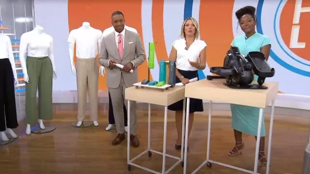 Marion Parke Lottie Strappy Sandals worn by Makho Ndlovu as seen in Today on August 21, 2025