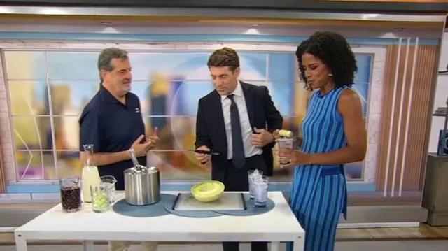 Pantalones Simon Miller Jabber usados por Adriana Díaz como se ve en CBS Mornings el 21 de agosto de 2025