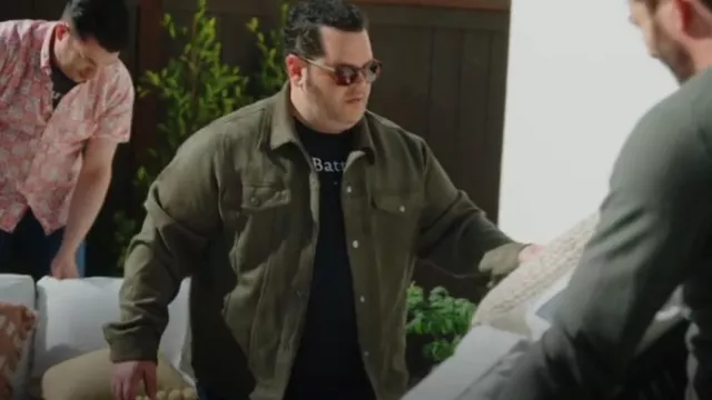Cole Haan Veste camionneur en daim portée par Josh Gadd comme on le voit dans Celebrity IOU (S10E03)