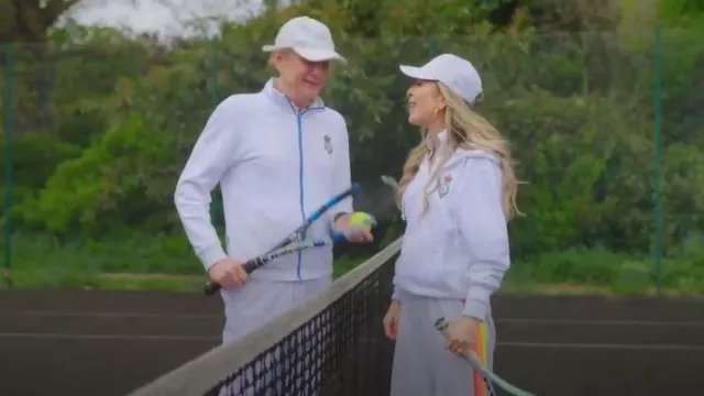 5 Stripe Sweatpants - Dove // Neon worn by Juliet Mayhew as seen in The Real Housewives of London (S01E01)
