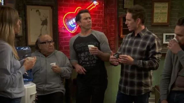 Life Long Tees Fairmount Park Baseball Tee worn by Ronald 'Mac' McDonald (Rob McElhenney) as seen in It's Always Sunny in Philadelphia (S17E04)