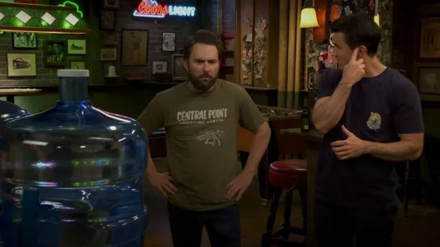 Life Long Tees Central Point Shopping Center worn by Charlie Kelly (Charlie Day) as seen in It's Always Sunny in Philadelphia (S17E04)