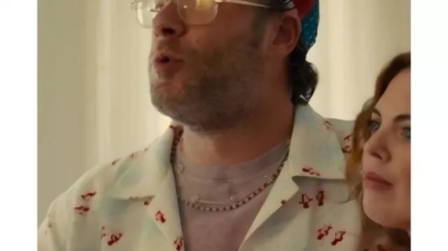 Platonic S2 Seth Rogen Ski Pingouins Imprimer Chemise || Seth Rogen Skiing Penguins Print Chemise portée par Will (Seth Rogen) en Platonique (S02E10)