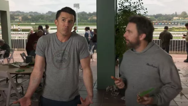 Life Long Tees Diamond Cutter Motorcycles Tee shirt worn by Ronald 'Mac' McDonald (Rob McElhenney) as seen in It's Always Sunny in Philadelphia (S17E05)