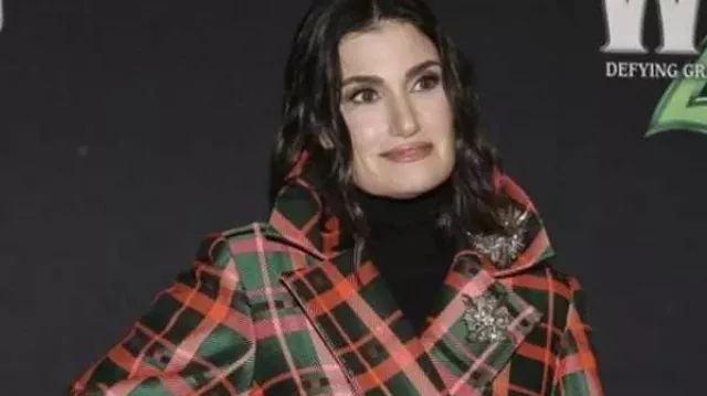 Idina Menzel Plaid Checked Coat of Idina Menzel in "Defying Gravity" - Wicked 20th Anniversary Edition | WICKED the Musical