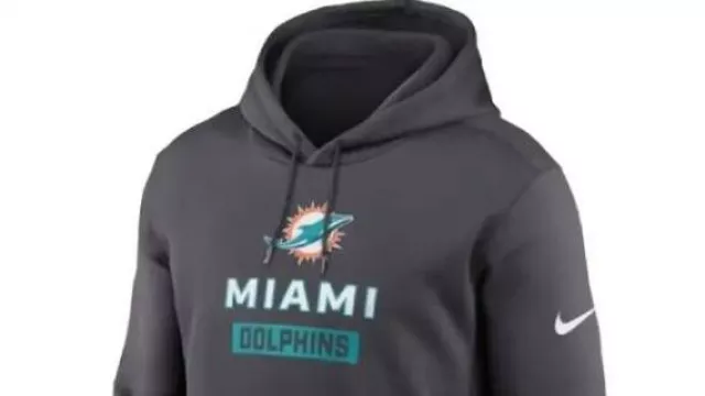Miami Dolphins Anthracite Toss Sweep Performance Hoodie worn by Terry McLaurin in Miami Dolphins vs. Detroit Lions Game Highlights | 2025 Preseason Week 2