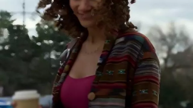 Lindura Southwestern Print Jacket worn by Sydney Shandon (Lindura) in Sullivan's Crossing (S03)  || Sullivans Crossing S3 Lindura Southwestern Print Jacket