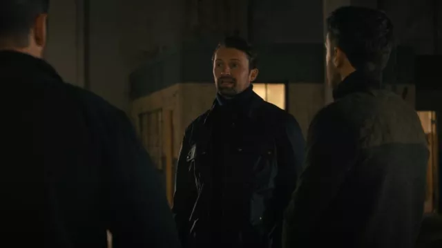 Belstaff Tour Overshirt Jacket worn by Borys Volchek (Bogdan Yasinski) as seen in Countdown (S01E06)