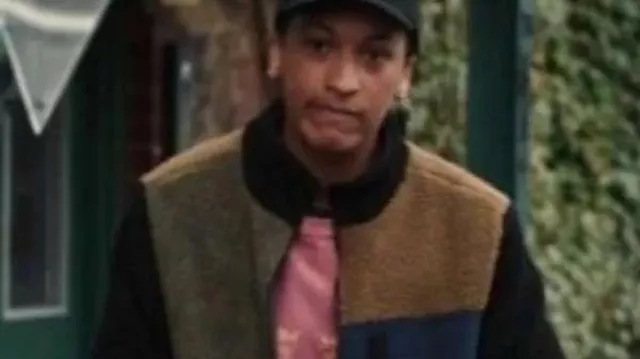 Fool Me Once 2024 Sam Crerar Color-Block Brown Jacket in Fool Me Once (S01E04)