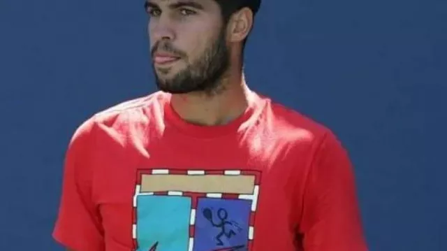 Carlos Alcaraz 2025 US Open Red T-Shirt