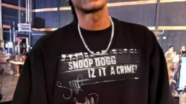 Snoop Dogg Iz It a Crime Sweatshirt as seen in The Voice (S28)
