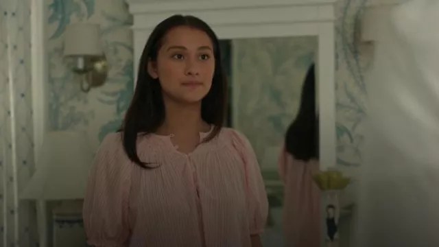 The Great Slumber Stripe The Smocked Sleep Top worn by Isabel 'Belly' Conklin (Lola Tung) as seen in The Summer I Turned Pretty (S03E08)